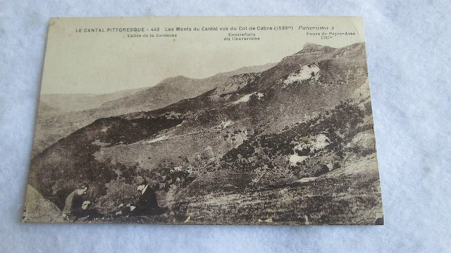 CPA postcard Le Cantal Pictoresque _ Monts du Cantal seen du col de Cabre