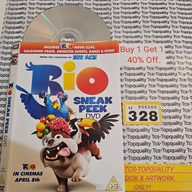 RIO DVD DISC and artwork only. Save £s. Eco. £1.78 - PicClick UK