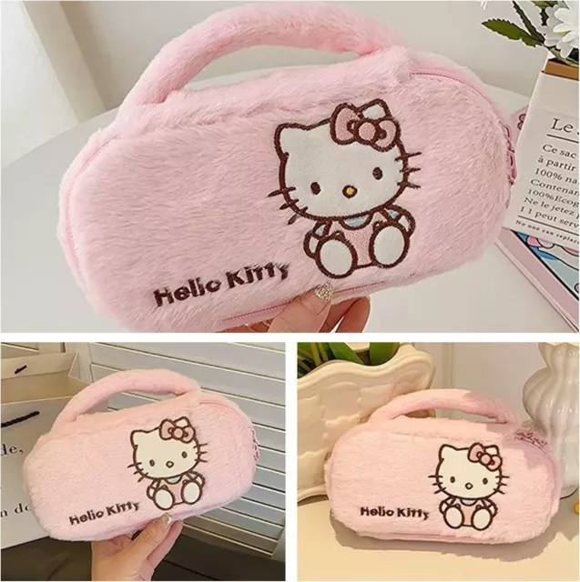 Sanrio Hello Kitty Plush Vanity Pouch Series Makeup Bag Cosmetic Case Authentic 2