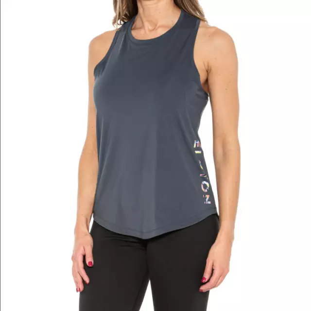 Peloton Women's Distance Shirttail Tank Top Gray Size Small NWT