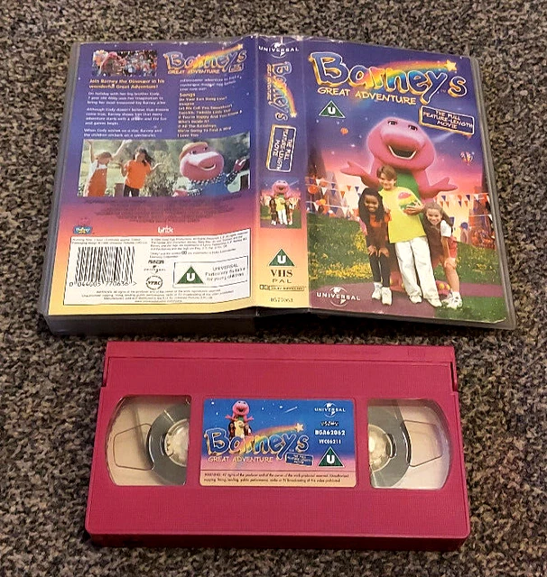 BARNEY THE DINOSAUR Barney's Great Adventure Pal Vhs Video Kids