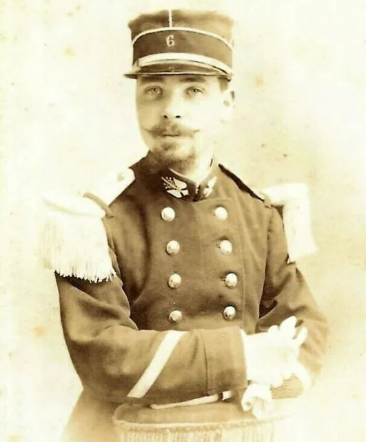 Military CDV Photo French Soldier Durand Studio Chalons Sur Marne France
