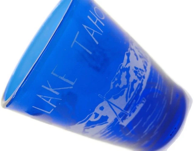Blue Lake Tahoe Boats Shot Glass Man Cave Bar Novelty