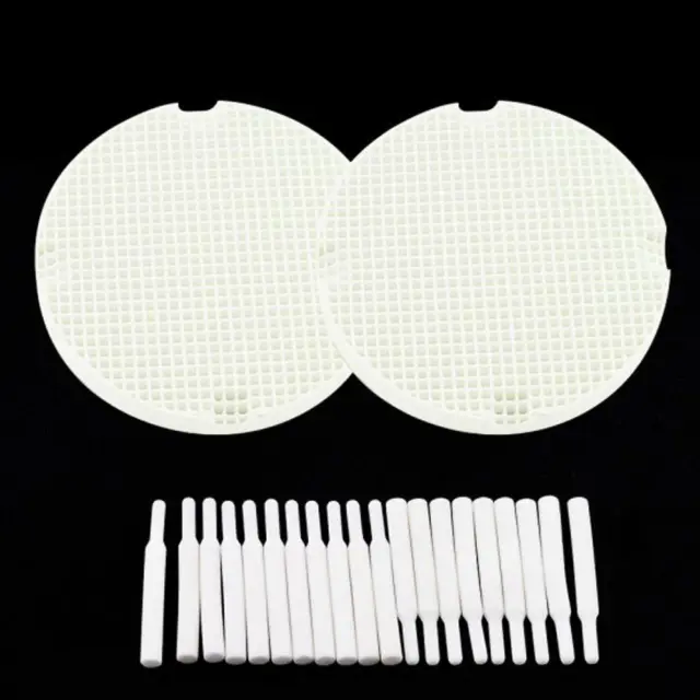 2PCS Dental Lab Honeycomb Firing Trays With 40 Zirconia Pins Dental Supply