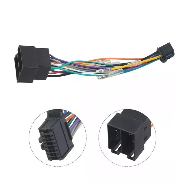 16-Pin ISO Radio Harness Adapter Cable For Pioneer DEH Car Stereos – Wire Hookup Kit