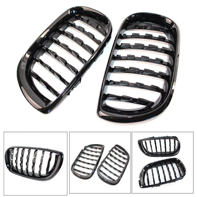 Griglia renale Gloss Black Diamond Metero griglia anteriore per BMW E46 4D 2002-2005