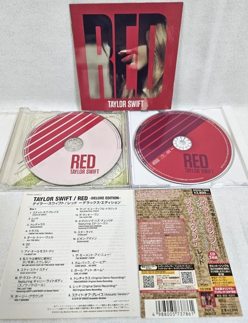 TAYLOR SWIFT Red Japan Limited Deluxe Edition 2 CD + Special Booklet + OBI F/S