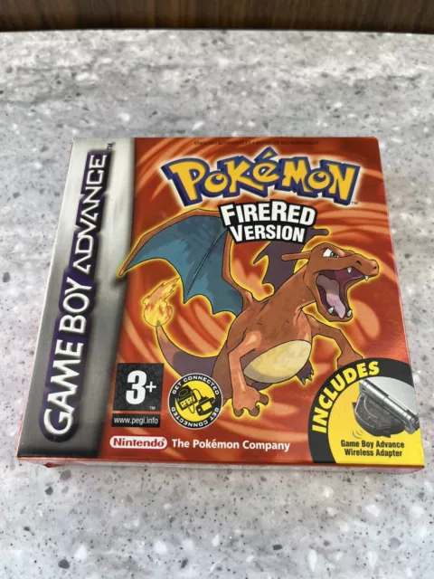 Pokemon Fire Red Boxed With Manuals And Wireless Adapter