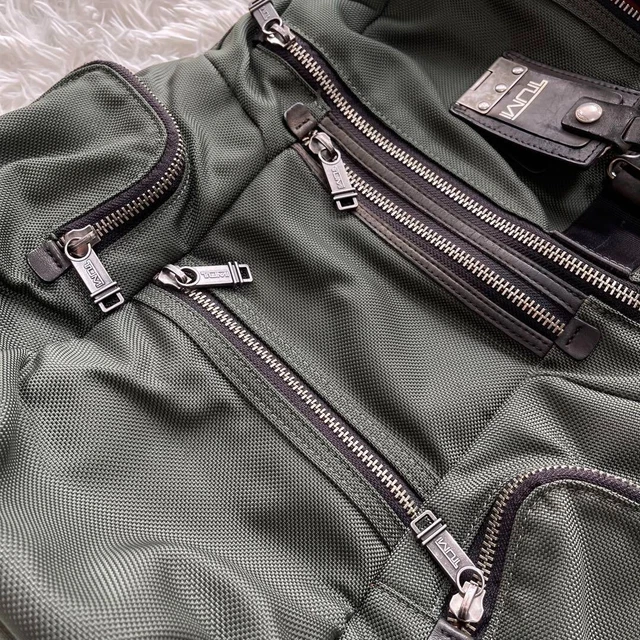 TUMI ALPHA BRAVO 22681SPH Backpack Ruck Sack Green Men Ballistic Nylon Laptop A4 2