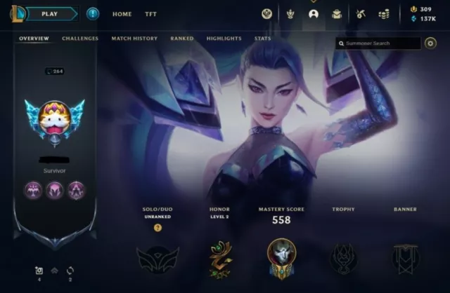 GrandMaster Account League of Legends Hand LvL'ed Server EUNE