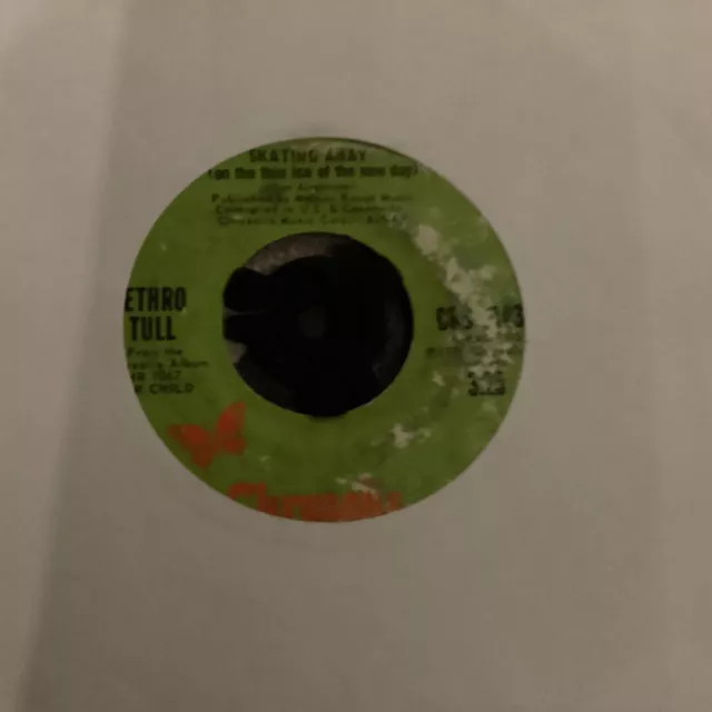 Jethro Tull - Skating Away (on The Thin Ice Of The New Day) Rare US Issue 7”/45