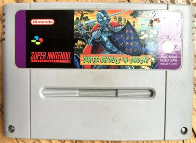 Cartouche Seule Super Ghouls 'N Ghosts 100% Originale Nintendo Snes Pal Fah & N