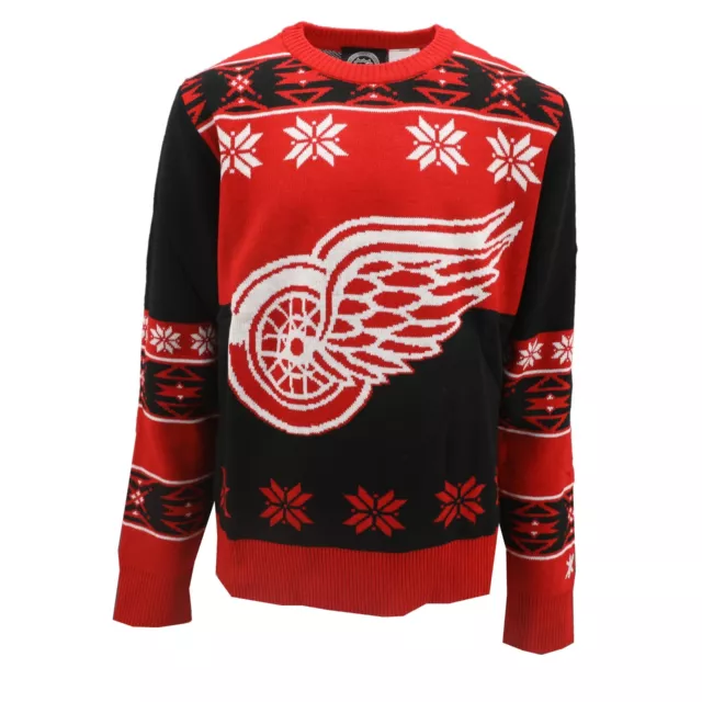 Detroit Red Wings Official NHL Apparel Kids Youth Size Ugly Sweater New Tags