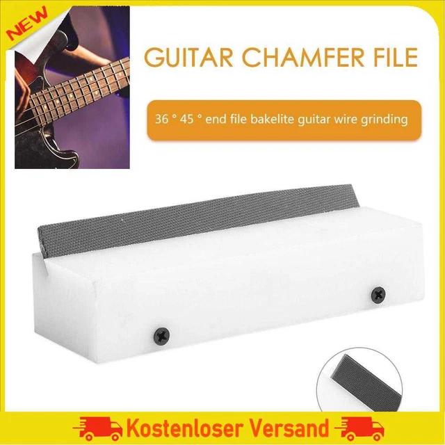 Gitarren-Bundabschrägungsfeile, 35-Grad-Schneidkante, Gitarrenbauer-Reparatur (e
