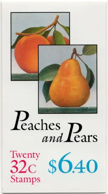 Scott #BK178 Two Fruits (Peaches And Pears) Booklet of 20 Stamps - MNH Sealed