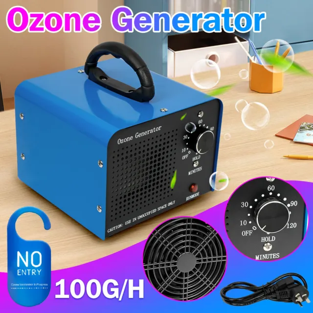 100G/H Ozone Generator Ozonator Machine Air Purifier Clean Deodoriser Ionizer AU