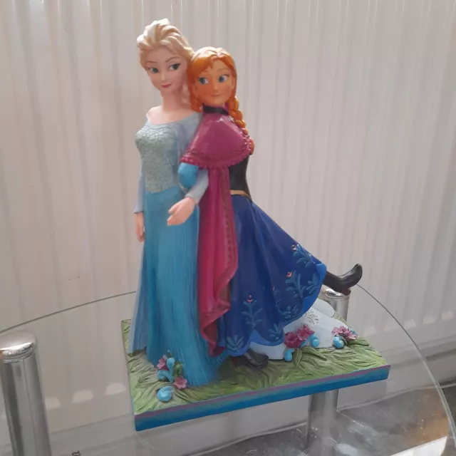 Disney Traditions Showcase Frozen Sisters Forever Figurne Anna Elsa 4039098