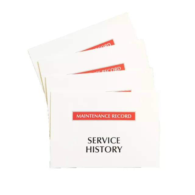 Car Van Bike Vehicle Service History Book Maintenance Record Book Blank