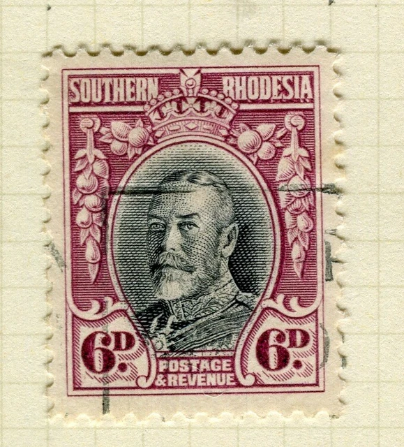 SOUTHERN RHODESIA; 1931 early GV issue fine used 6d. value