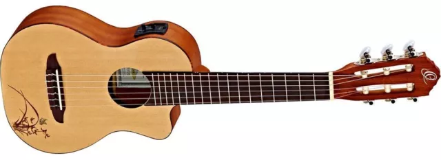 Ortega RGL5CE Guitalele mit Pickup, Fichtendecke, Sapelekorpus