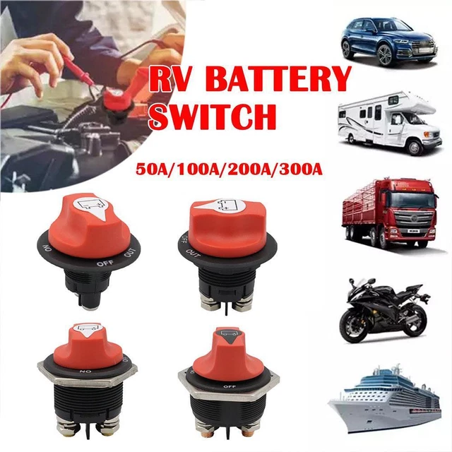 BATTERY 100A ISOLATOR Switch Disconnect Power Cut Off Kill for Boat Car