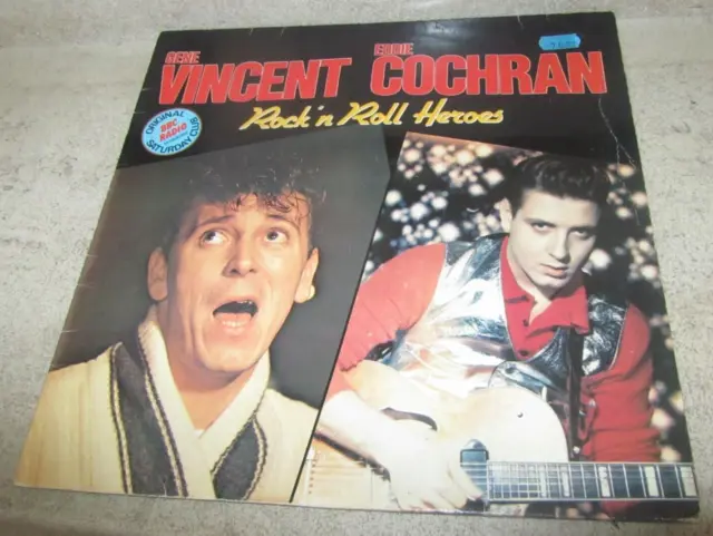 LP vinyl 33t /  Gene Vincent & Eddie Cochran – Rock 'N Roll Heroes (1985)