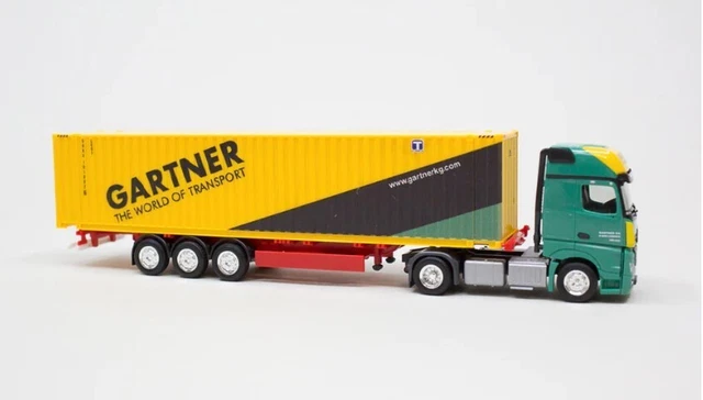 HERPA GARTNER KG MB Actros Gigaspace ContainerSattelzug neu OVP EUR 37