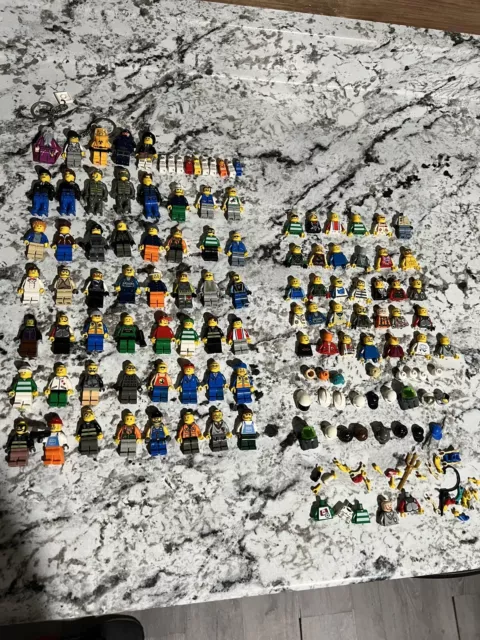 large lot of lego mini figures