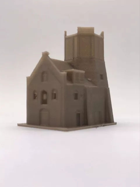 3D Printer Z Scale 1:220 Railway Layout Miniature Building Medieval Church Model