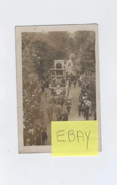 (AP/A16) Carte photo photographe Charles Evreux défilé attelages