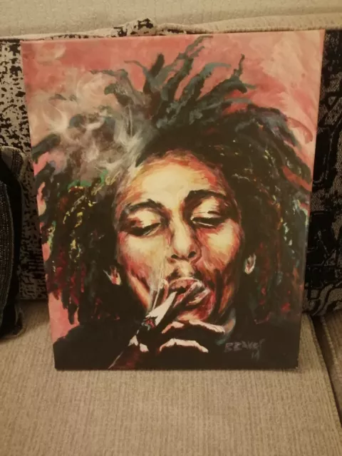 bob marley canvas Print By B Baker