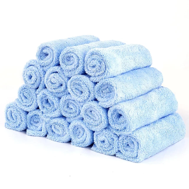 Baby Washcloths 18 Pack - Soft Absorbent Bath Face Towel