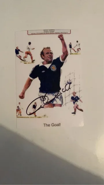 Archie Gemmill Signed Photo