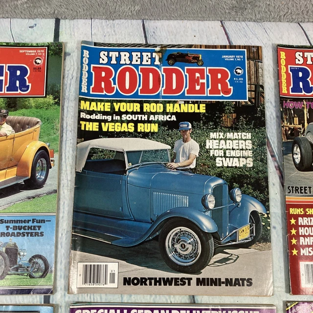 Retro Classig VINTAGE STREET RODDER Magazines 6 Issues 1978-1979 Hot Rods Custom Cars ...