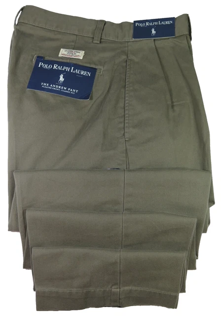 Polo Ralph Lauren Andrew Mens Sage Green Chino Casual Slacks Pants 32x30 NWT NEW