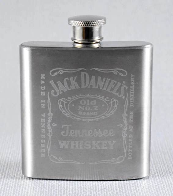 Jack Daniels Tenessee Whiskey Hip Flask Boxed