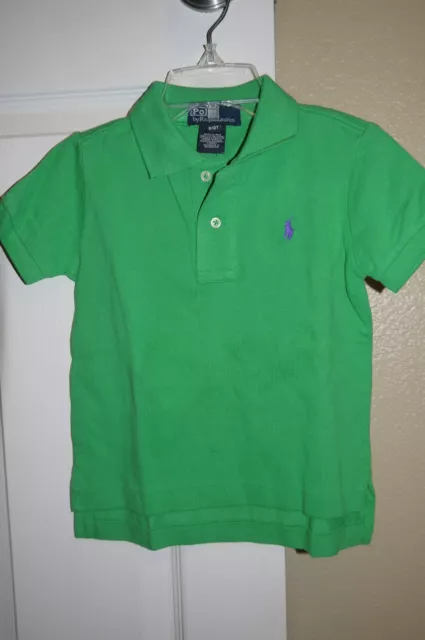 NWT Ralph Lauren Boys Green Polo Shirt Sz.  2/2T