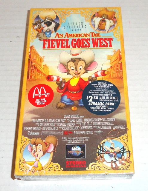 AN AMERICAN TAIL Fievel Goes West VHS 1991 Alle Hunde gehen in den ...