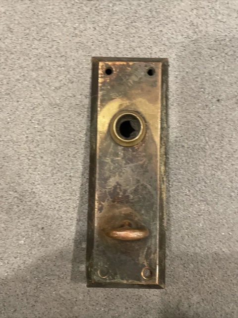 Antique/Vintage Brass Door Plate, Backplate, Escutcheon, Knob, Back Plate