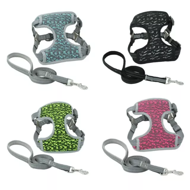 Pet Dog Harness Vest Leash Explosion-proof Reflective Breathable Chest Collar