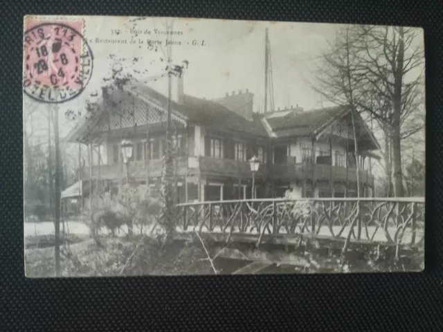 CPA 75 PARIS - Bois de Vincennes - Le Restaurant de la Porte Jaune