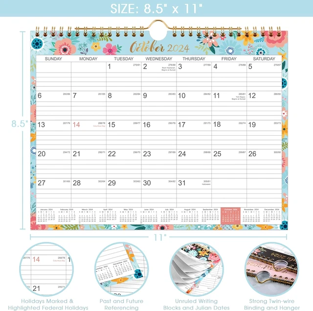 2024 CALENDAR 2024 Wall Calendar with 12 Months, Jan. 2024 Dec
