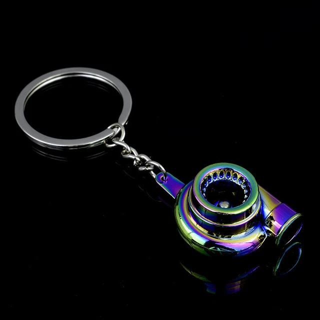 Metal Keyring Turbocharger Keychain Auto Turbo Blower Key Chain,Colour,1PCS,TIA5