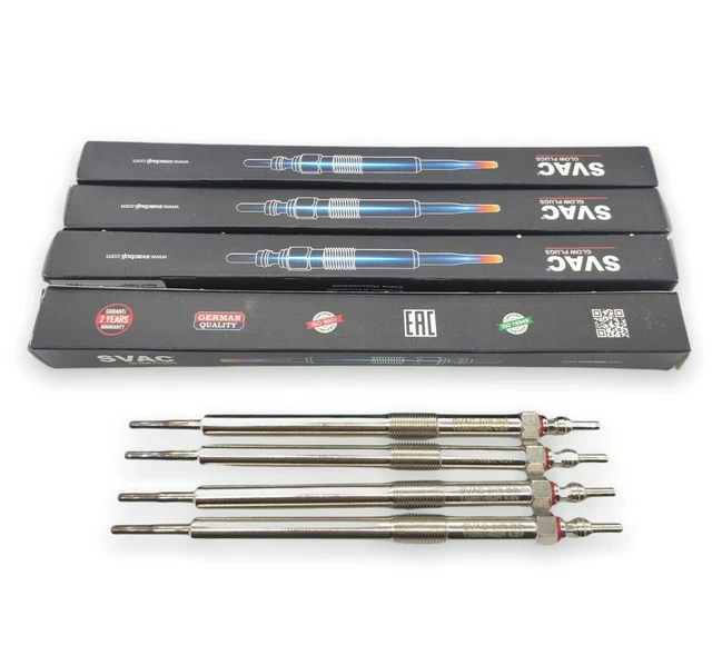 4X GLOW PLUGS 4.4V For Fiat 500 Doblo Fiorina Panda Punto Qubo 1.3 D