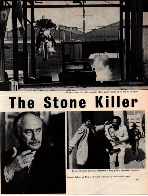 (F&F30) Film Preview Pictures "The Stone Killer" Paul Kolso & Charles Bronson