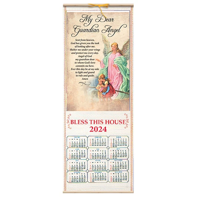 RELIGIOSO DECORATIVI APPENDERE Scorrimento 2024 Calendario Guardian