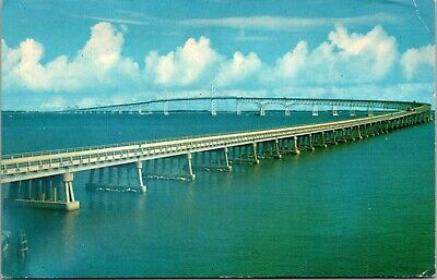 Vintage Postcard Chesapeake Bay Bridge Maryland MD