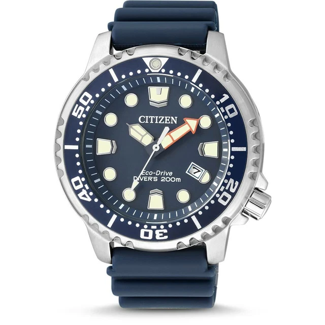 Cinturino Originale Citizen Per Orologi Subacquei - 20 Mm, Blu Navy, Poliuretano Con Fibbia Acciaio, Per NY0040, AY5000, BN0151