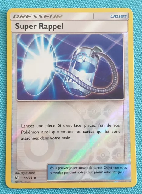 Pokemon Card / Reverse / Trainer / Super Reminder / 66/73 / Vf 2017