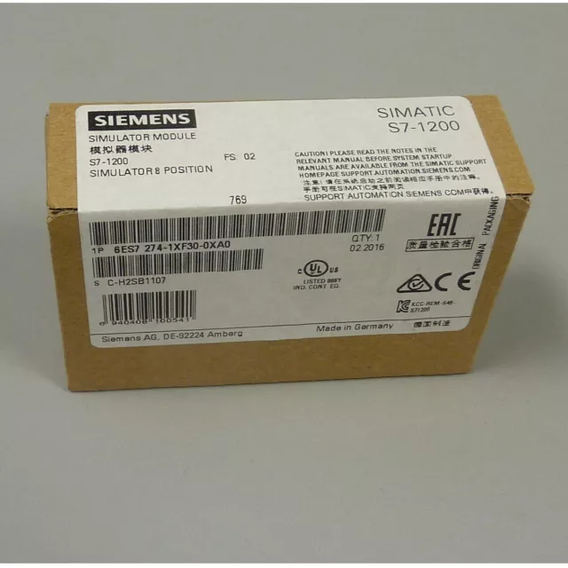 New Siemens 6ES7274-1XF30-0XA0 6ES72741XF300XA0 S7-1200 Simulator Module 1274